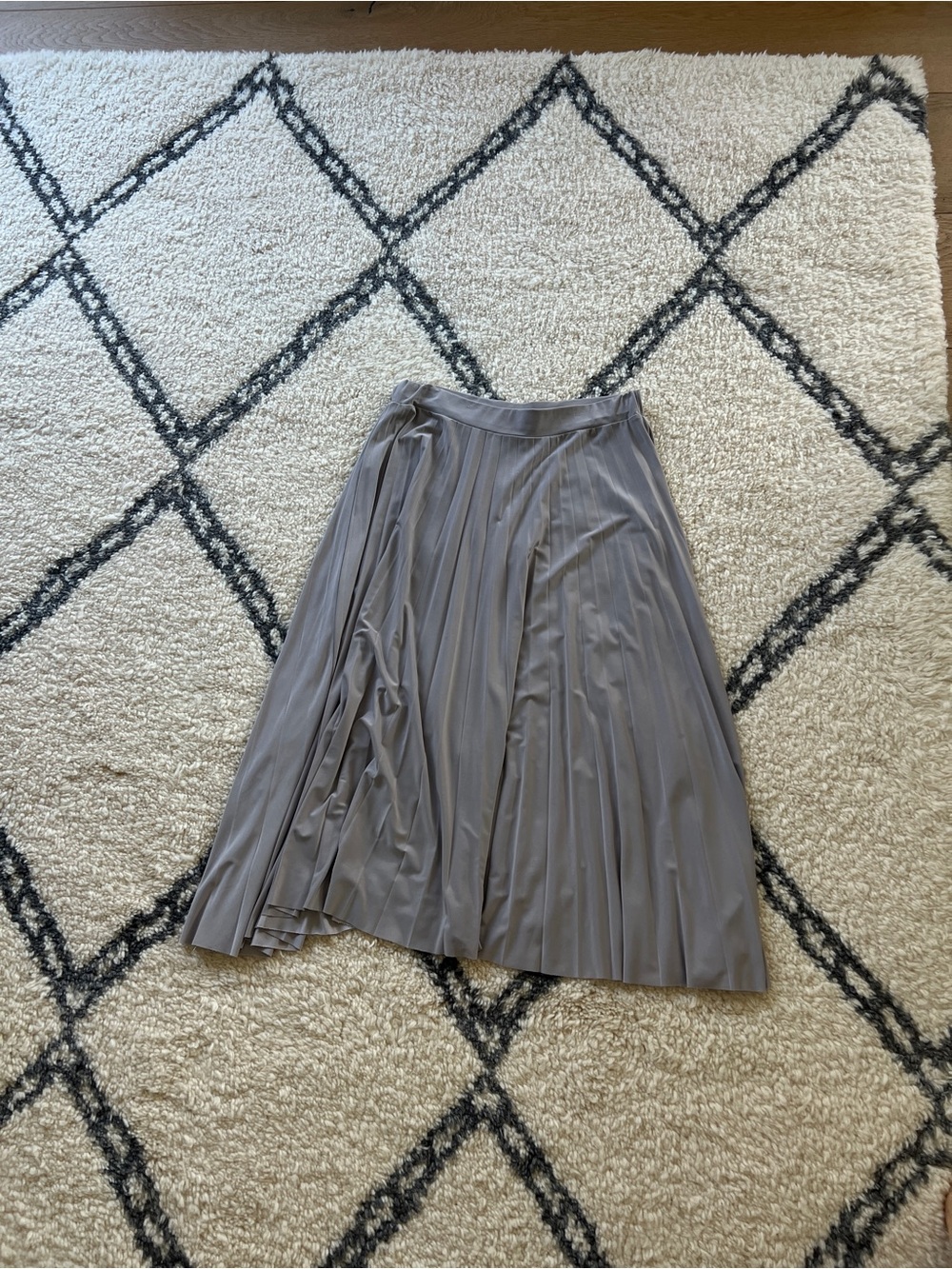 Pleated Midi Skirt - Taupe 28inch length